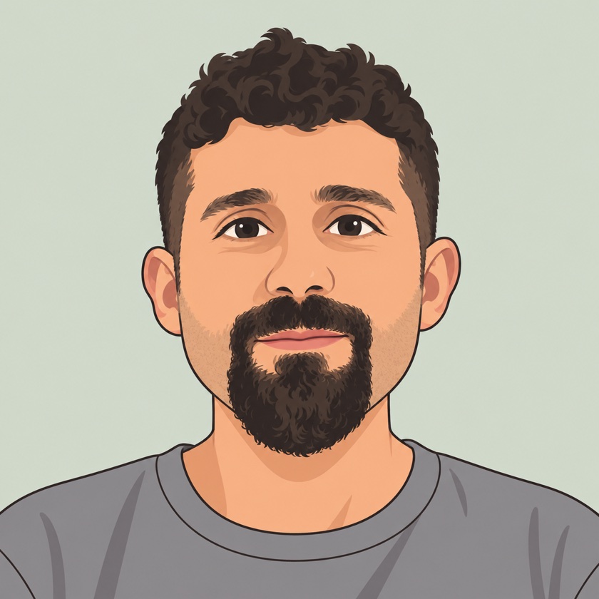 Illustrated portrait of Cihan Göksu